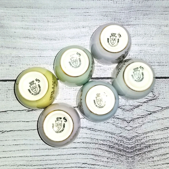 VNTG 6pc Karlovy Vary Shot Glass Set - Picture 4 of 7